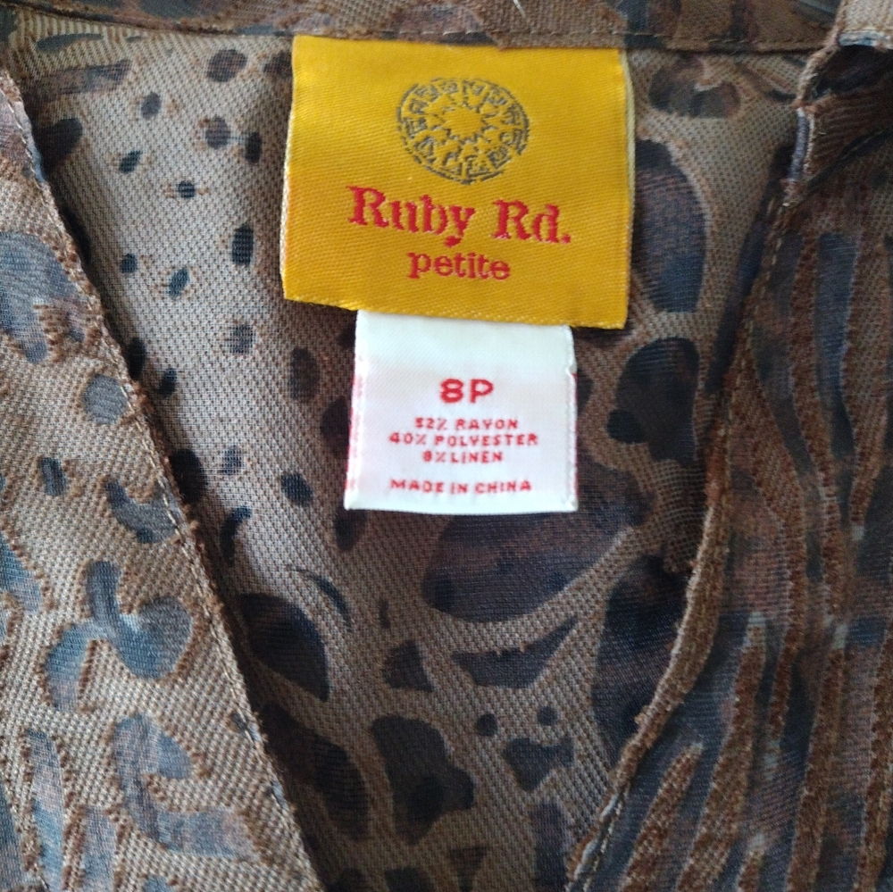 Ruby Rd Roll-up Crop Sleeve Jacket - Picture 2 of 2